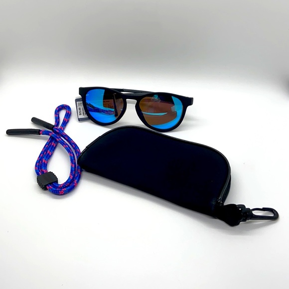 Polarized BLUE LENS W/BLACK FRAME Sunglasses. NWT - Picture 8 of 16